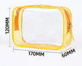 Wholesale Portable PVC Small Transparent Storage Cosmetic Bag Zipper Large Capacity Waterproof Letter for Toiletries Makeup