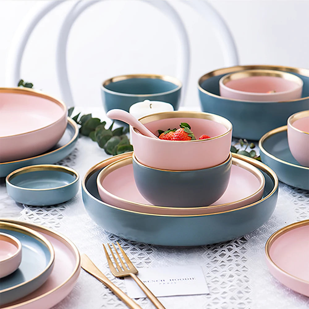 Wholesale Cheap With Phnom Penh Dinner Plate Dishes Nordic Ceramic Dinnerware Tableware Set