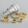 High Quality Simple Design S925 Sterling Silver Wide Hoop Earrings for Women