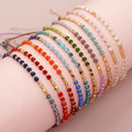 INS Hot Selling Gradient Color Crystal Beads Bracelet Sweet Handmade Braided Seed Beads Couple's Bracelet
