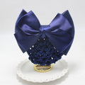 Cross Bow Knot Nurse Head Professional Net Flower Hair Accessories Polyester Mesh European Korean Style 19 Colors Pocket
