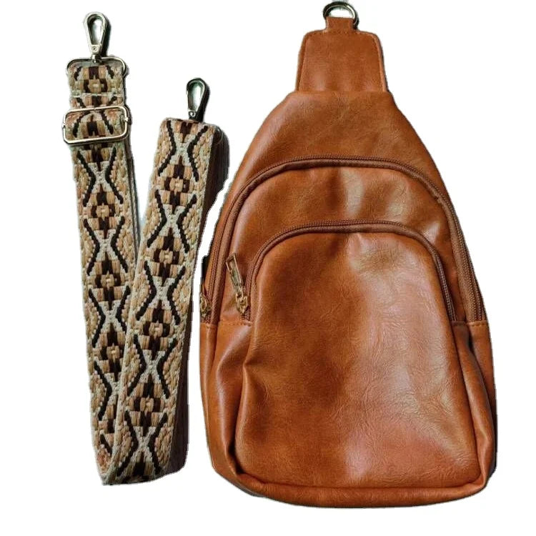 RTS 45 Pcs Free Shipping Vintage PU Sling Beige Wallet Woman Solid Brown Snap Shoulder Zipper Messenger Lined Tote Crossbody