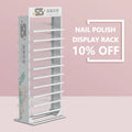 10% off Portable Retail Custom Metal opi Nail Polish Lipstick Showy Beauty Wall Display Stand  Rack Cosmetic Storage Rack