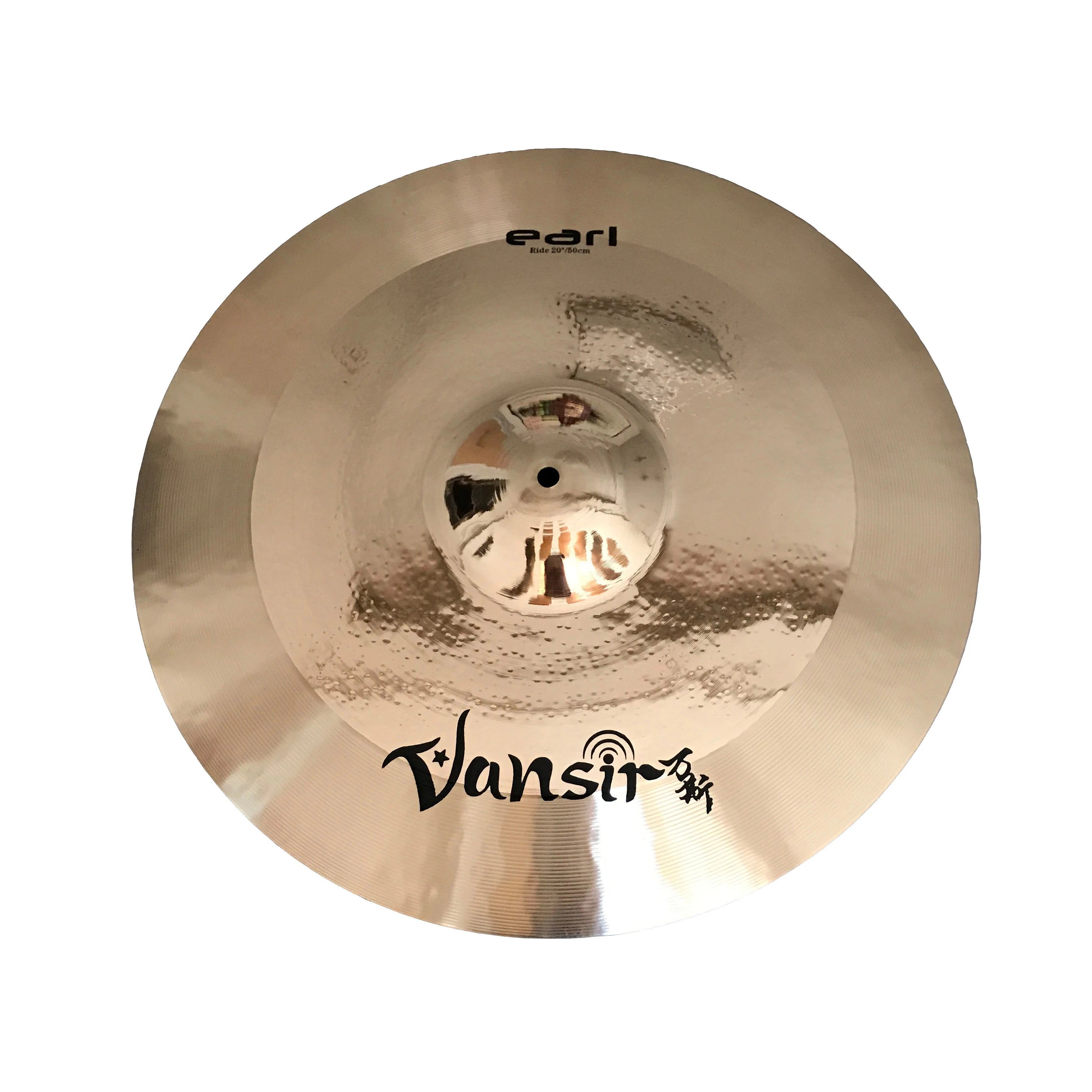 Vansir 20" Ride Earl Series Custom Handmade Copper & 80% Bronze Professional Sound Cymbal for Drum Set