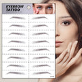 Women Popular New Design Waterproof Cosmetic Face Makeup Temporary Fake Tatoo 6d/4d/ 3d Eyebrow Tattoo Sticker