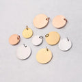 Wholesale Blank Stainless Steel Dog Tags Name Engrave Charms Custom Cat Pet ID Dog Tag 6mm8mm10mm12mm15mm20mm25mm30mm