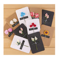 Vintage Kraft Blank Note Card Handmade Dried Flowers Greeting Cards for Birthday Valentines Day Wedding