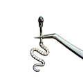 New Design Serpentine Snake Navel Ring Stainless Steel Bar Body Jewelry Women Crystal Belly Button Piercing