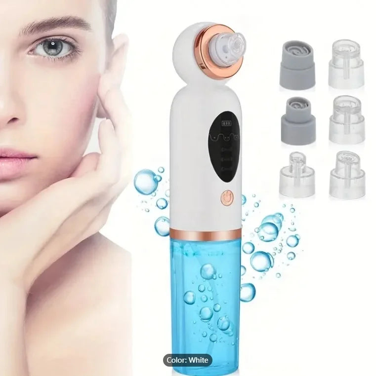 Liman 2024 New Arrival Hot Selling Small Bubble Blackhead Remover Silicone Electric Vacuum Head Hot Water Cycle Blackhead
