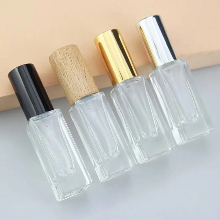 Wholesale Luxury Classic 5ml 10ml 18ml Reusable Portable Travel Pocket Square Mini Mist Spray Empty Glass Perfume Bottle