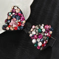 HX-309 New Arrival Trendy Exquisite Full Crystal Rhinestone Bow Hair Clip Shinny Colorful Hairpin Hair Clip