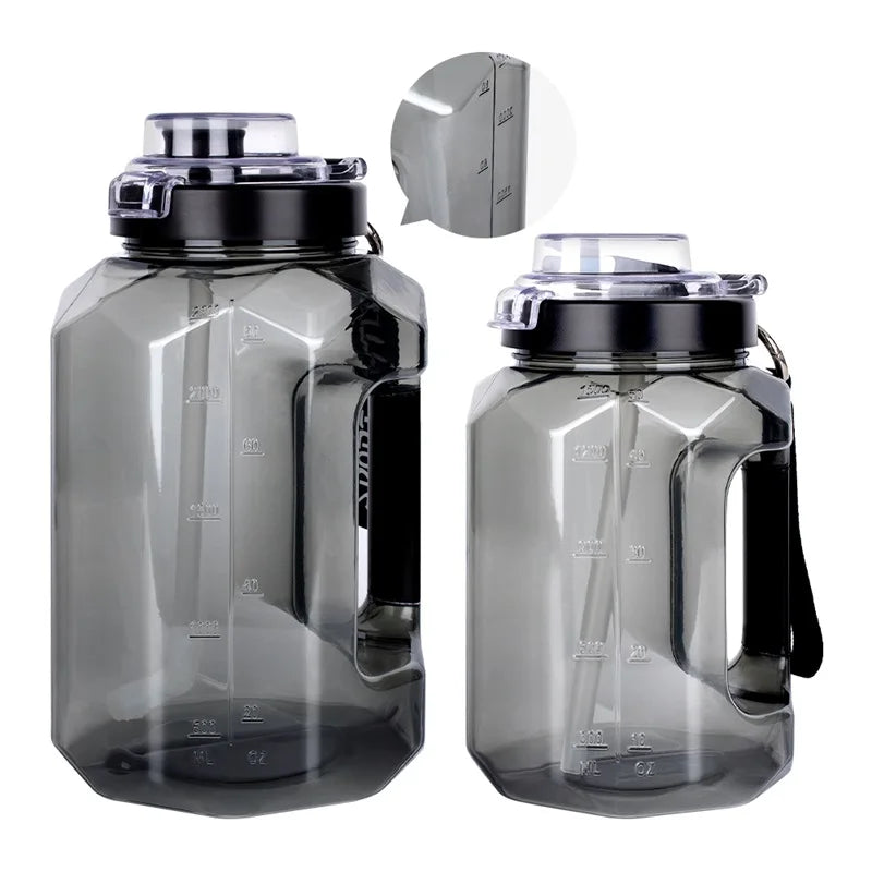 1 Gallon Water Bottle With Straw Motivational Large Water Bottle Gym Water Jug