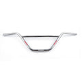 POLSO HB07 Chrome 4130 Bicycle Handlebar Material Glossy Silver and Black Middle Tube 22.6mm Diameter Handle bar for BMX Bike