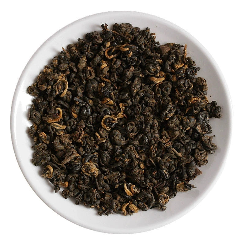 Yunnan Black Tea Red Spiral 2 Dianhong Black Tea Golden Spiral Yunnan Fengqing Spiral Tea One Bud with Two Leaves