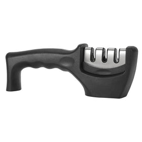 Professional 3-Stage Eco-Friendly Kitchen Knife Sharpener with Multi-Grit Tungsten Steel and Non-Slip Rubber Handle