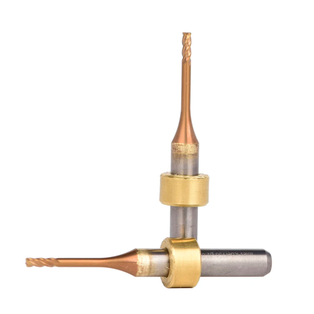 Weix  CAD/CAM Dental Milling Burs Nano TiSiN Coating 4 Flutes  0.6/1.0/2.5 Dental Milling Bur for Titanium