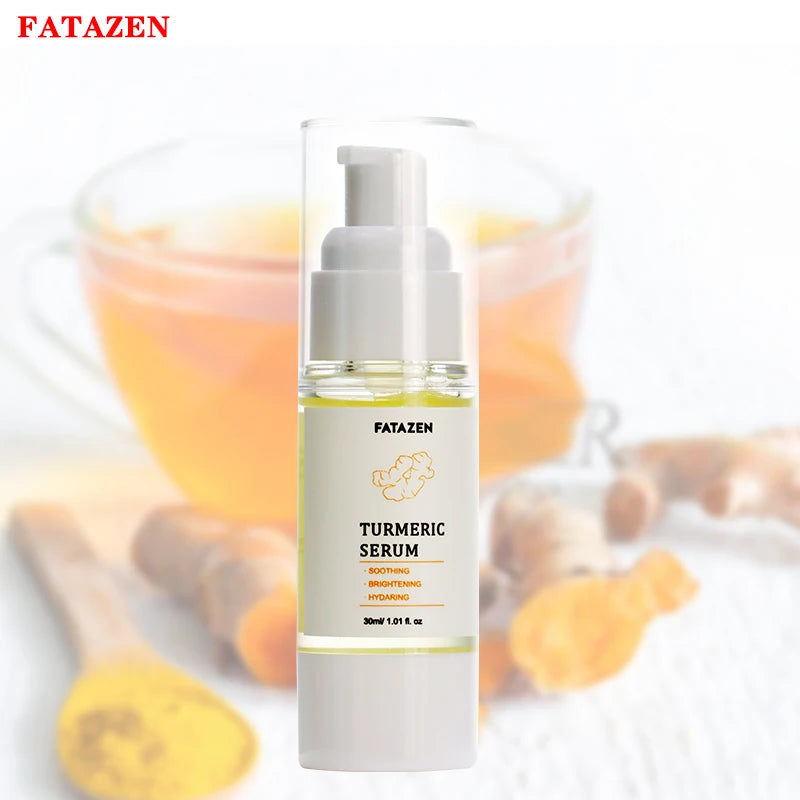 Hot Selling Natural Turmeric Brightening Skin Care Face Serum Whitening Facial Vitamin C Serum OEM/ODM Private Label