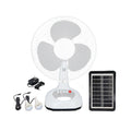 12 Inches 3 Blades Rechargeable Home Solar Fans Rechargeable Electric Solar Fan With Solar Panel