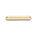 Personalized Oval Shape logo Metal Tags Custom Metal Name Plated Labels for Clothing Furniture