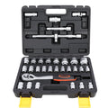 Wholesale Socket Set 1/2" 24T Universal Extension Socket Several Wheel Wrench Black Plastic Box Snap Socket Set