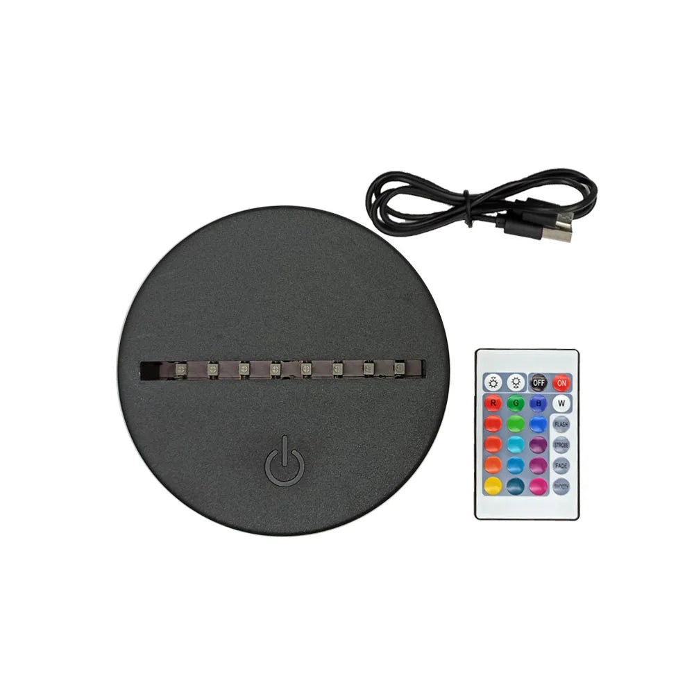 Wholesale Factory 3d Night Light Base Led Lamp Base With Acrylic
