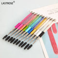 Private Label Diamond Tube Eyelash Spoolies Brushes Curly Nylon Lash Applicator Disposable Mascara Wand for Eyelash Application