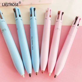 Wholesale 4-in-1 Full Color Lip Liner and Lip Gloss Set Double Head Lip Liner Lipstick Pen Private Label Box