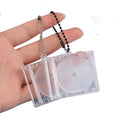 Peripheral Commemorative Blank Album Mini CD Case Keychain CD Player Shaped Acrylic Key Chains for DIY Bag Pendant Album Keyring