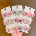 Super Cute Butterfly Hairpin Princess Hair Accessories Headdress Card Bangs Clip Wholesale for Children and Girls