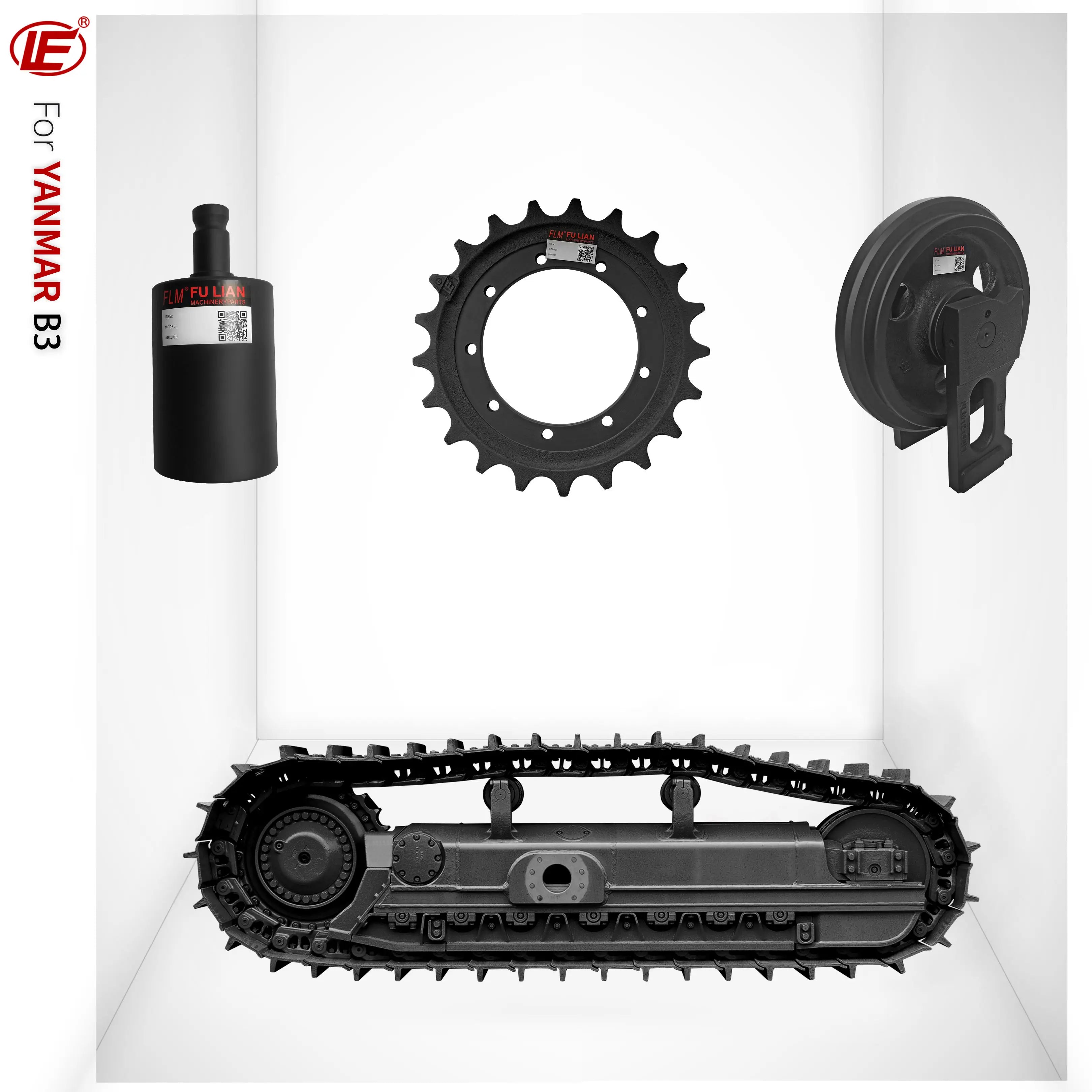 B3 B3-2 Mini Excavator Undercarriage Parts Top Carrier Roller Idler Sprocket Bottom Track Roller for Yanmar Digger