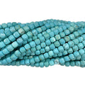4mm Natural Blue Turquoise Faceted Cube Loose Beads for DIY Jewelry Making 4mm 5mm