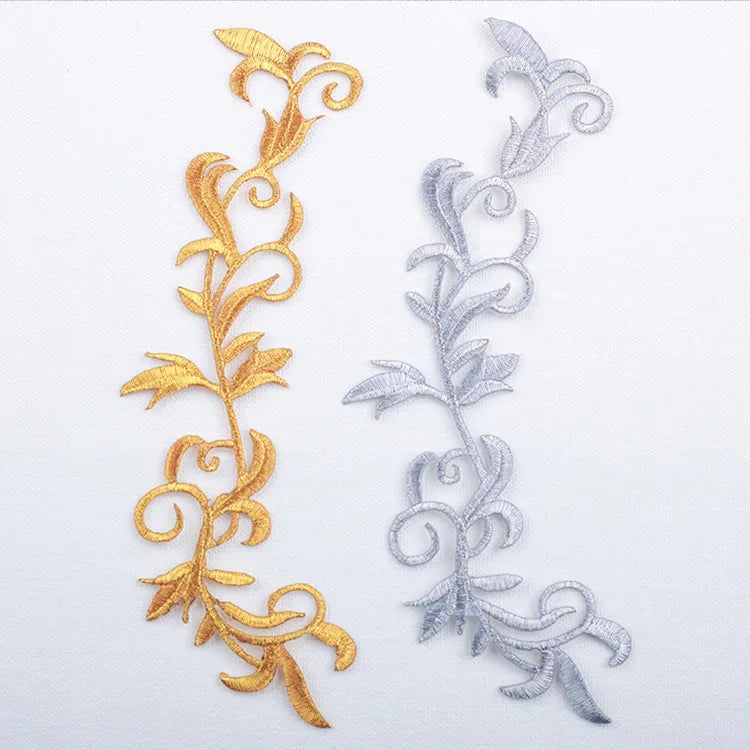 Wholesale Custom Sew-on Patches Laser Embroidered Chenille Bordado Iron-on  Emblem Decoration for Hoodie Clothing Dress CA004