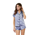 Fung 6002 Designer Pijamas Two Piece Lady Women Silky Satin Pyjamas Sleepwear Couples Matching Pajamas Sets Silky Pajamas