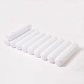 Factory Price Portable PVC Pool Toys Water Inflatable Floating Mat Backrest White Transparent Tubular Folding 104in X 88in