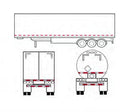 Custom Printed Dot C2  Waterproof  Ece 104 Infrared Reflective Tape Conspicuity Tape for Vehicles
