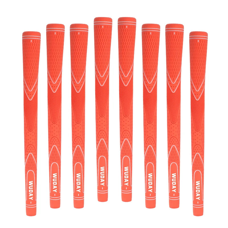 OEM Standard Orange Golf Club Grips Custom Logo Printing Design with Non-Slip Accessory Features