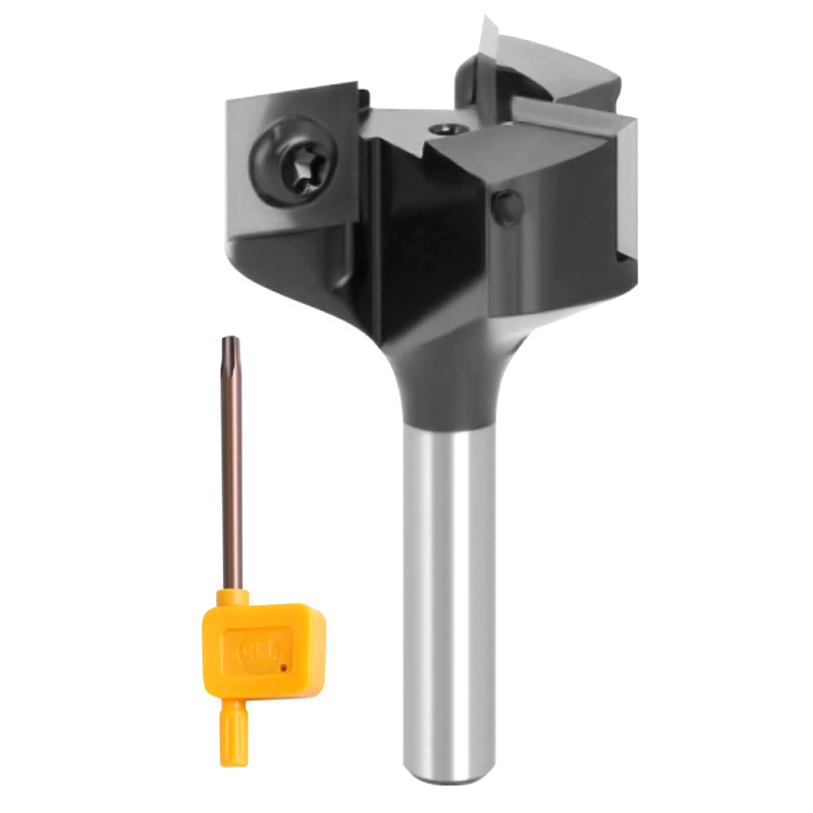 Plain Milling Cutter CNC Spoilboard Surfacing and Rabbeting Router BitsSurface Planer 3 Indexable  Insert Knife -- 1/2"shank