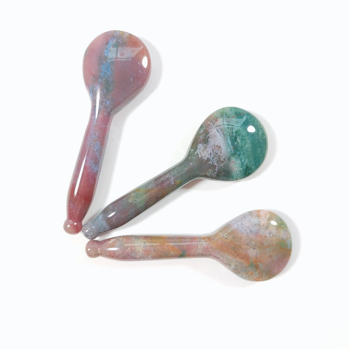 Gua Sha Tool Indian Agate Spoon Wholesale Crystal Crystals Healing Stones Quartz