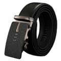 Luxury Men's Genuine Leather Business Belt Formal with Auto Lock for Buckle for Formal Wear