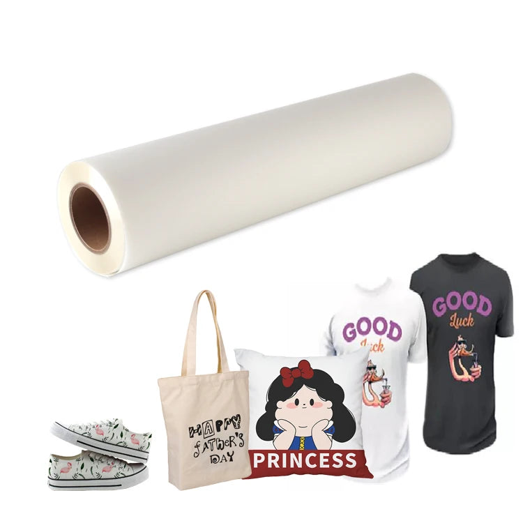 Hot Peel Double Sided Coated Matt 33cm 60cm 100m Premium Glossy PET Transfers DTF Roll Printer Film