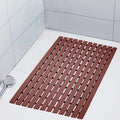 Minimalist Style Waterproof Anti-Skid Bathroom Shower and Toilet Bath Mat Solid Pattern Drainage Mat
