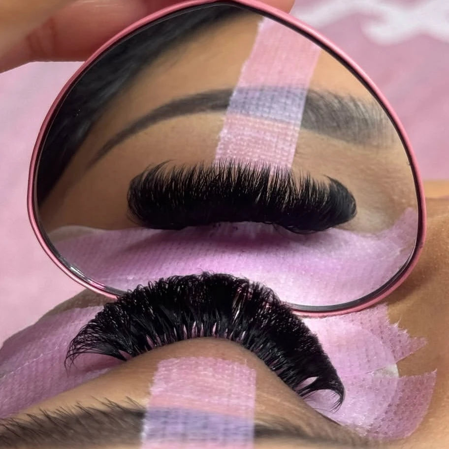 Abonnie Wholesale Mink Lash Extension Supplies Mega Volume Silk Velvet Eyelash Extensions Cashmere Matte Black Lash Trays