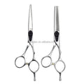 AK-55/530T Professional Beauty Barber Scissors Hair Cutting Thinning Set 440C Stainless Steel 59-60 HRC Right-Handed