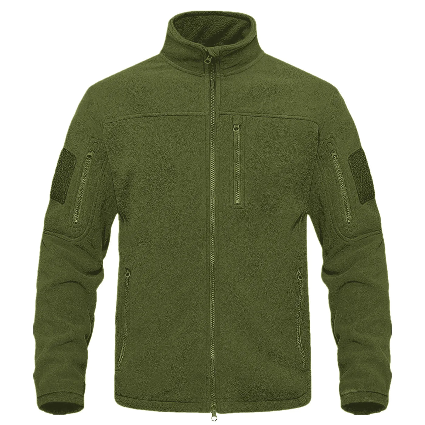 Outdoor Sport Men Fleece Jacket Autumn and Winter Men's Stand Collar Camping Hiking Jacket