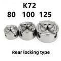 CHAJANE K72-80 Mini Lathe Chuck 80mm 4 Jaw Independent Manual & Hydraulic Power Steel 0.05mm Accuracy 3 Years Warranty