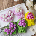 J10-362  Love Flowers Car Aromatherapy Candle Silicone Mold Diy Tulip Plaster Diffuser Stone Handmade Soap