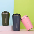 Stainless Steel Coffee Travel Mug Matte Black Double Walled Insulated Thermal Water Bottle Nice Vacuum Flask with Temperature
