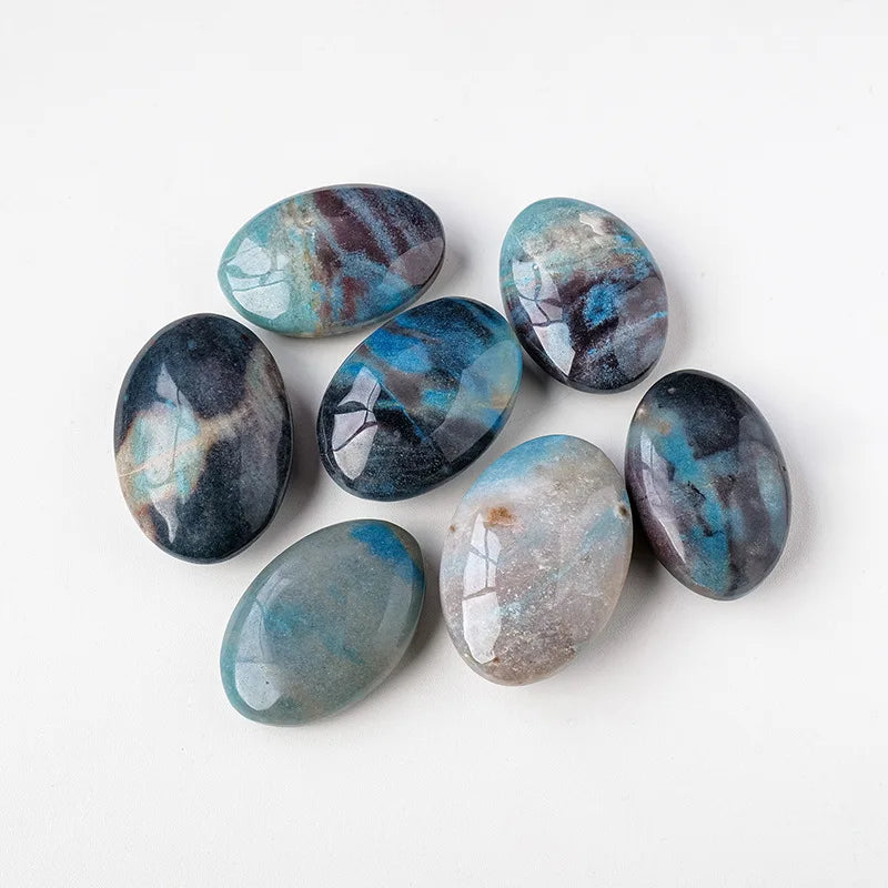Factory Price Natural Polished Crystal Healing Crafts Trolleite Palm Tumbled Stone