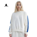 Green Dimple Customized Oversized Womens Sweater Long Sleeve Pullover Dropped Shoulders Design Sweatshirt