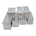 Multiple Sizes Aluminum Metal Non Stick Pullman Loaf Pan Rectangle Bread Baking Pans Toast Bread Tin Mold With Lid